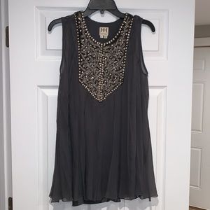Haute Hippie Embellished Silk Micro Mini Dress or Tunic 👚 Size S 🤩 MC